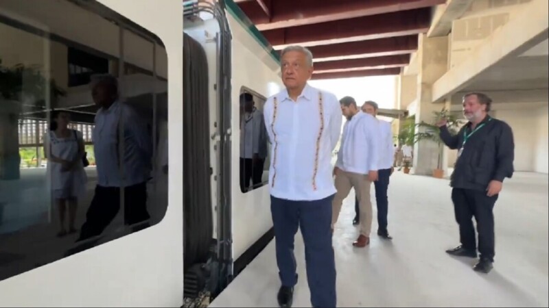 Desmiente AMLO falla técnica del Tren Maya