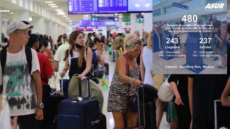 Da temporada baja respiro a Aeropuerto de Cancún
