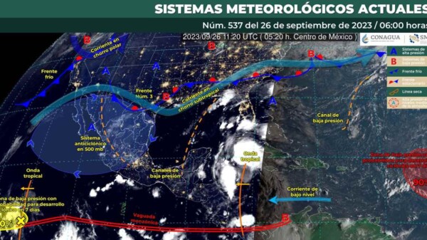 Pronóstico del clima para hoy martes 26 de septiembre 2023 en Quintana Roo
