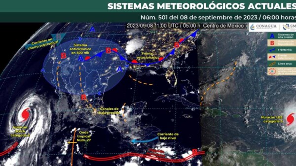 Pronóstico del clima para hoy viernes 8 de septiembre 2023 en Quintana Roo