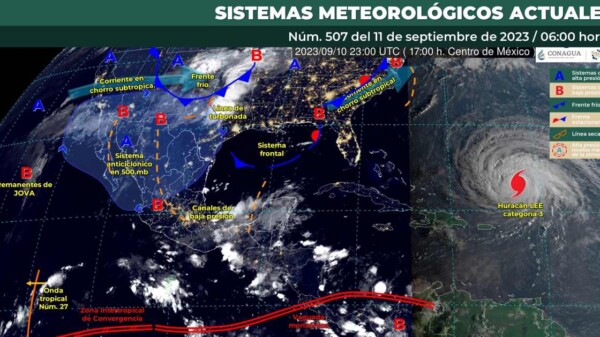 Pronóstico del clima para hoy lunes 11 de septiembre 2023 en Quintana Roo