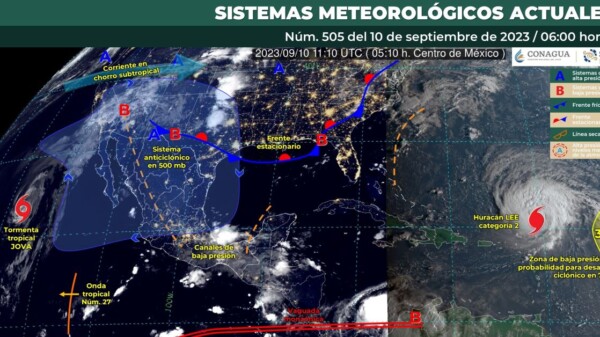Pronóstico del clima para hoy domingo10 de septiembre 2023 en Quintana Roo