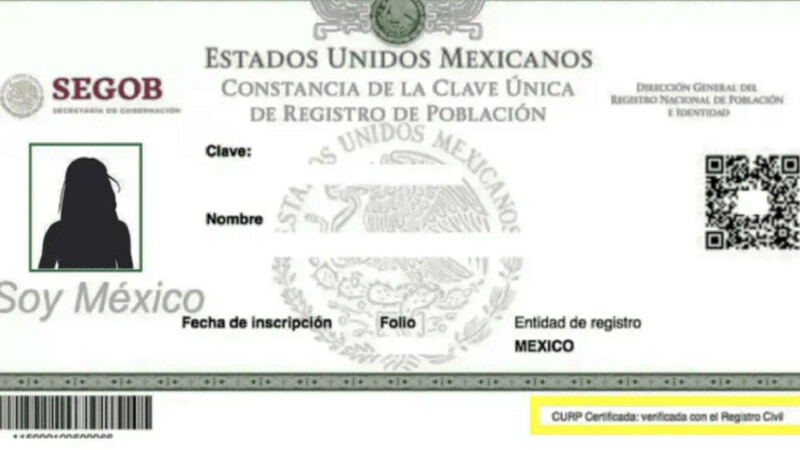 Aprueban comisiones del Senado nueva CURP con fotografía