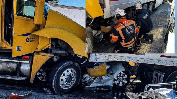 Sangrienta carambola en Querétaro deja un muerto y 7 heridos