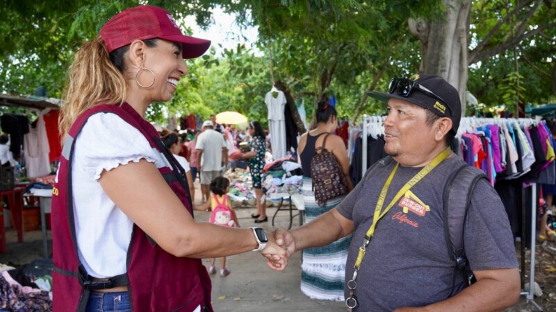 Encabeza Marybel Villegas masiva caravana de “Abre los ojos con Marybel”