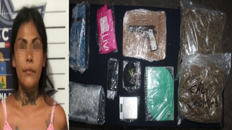 Cae en flagrancia una mujer narcomenudista en la Supermanzana 95