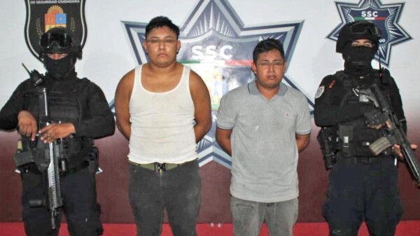 Por "agresivos" detiene SSC a dos sujetos en Cancún