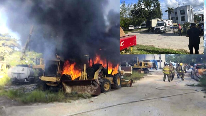 Alarma explosión en constructora de Cancún 