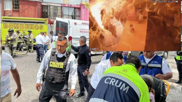 Explosión en mercado de Morelia deja diez lesionados