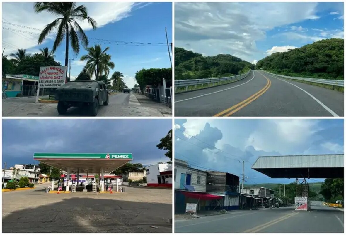 Algunos convoyes militares, pero sobre todo localidades y caminos prácticamente vacíos, se observaron durante un recorrido del diario La Jornada por sitios circundantes a Frontera Comalapa, Chiapas. Pobladores señalaron que también en la cabecera municipal de Chicomuselo, al igual que en la primera, donde tiene presencia el cártel Jalisco ‘Nueva Generación’, “no hay actividades y la gente está resguardada en sus casas”.