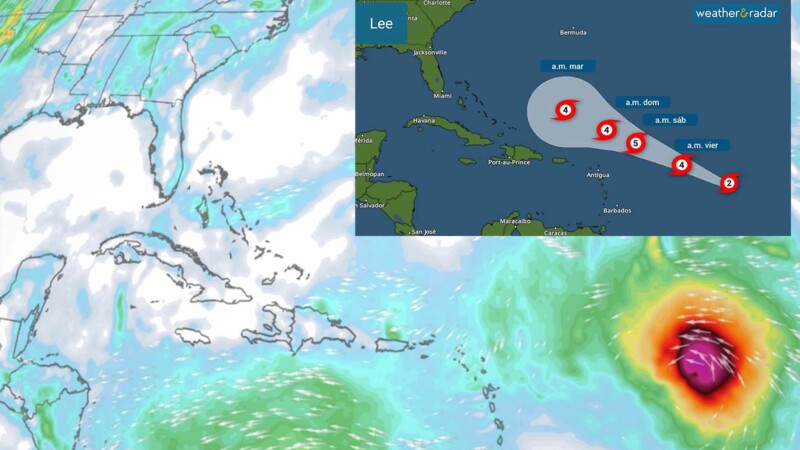 El huracán Lee incrementa su poder a categoría cuatro