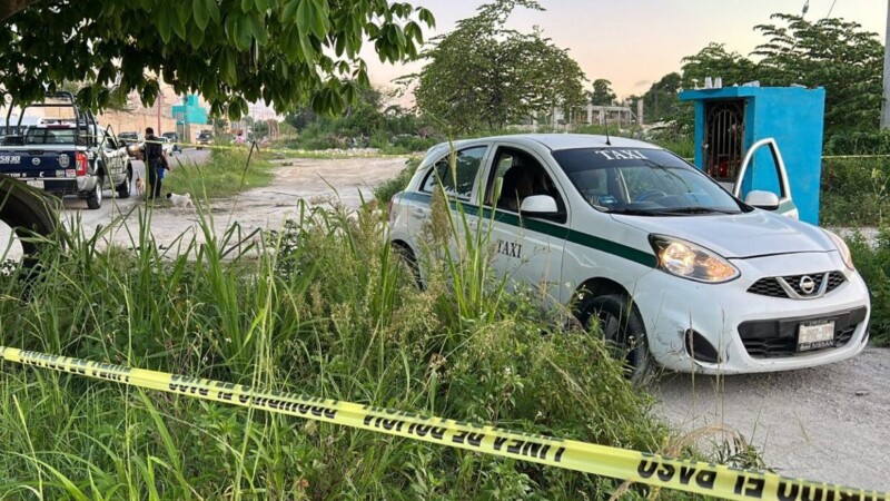 Intentaron ejecutan a un taxista de Cancún