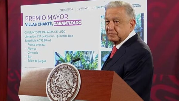 Invita AMLO a la rifa de la antigua descanso de presidentes en la Zona Hotelera de Cancún