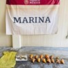 Asegura la Marina especies en veda en la zona de Isla Mujeres.