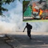 Reprimen militares protesta de padres de normalistas en Guerrero