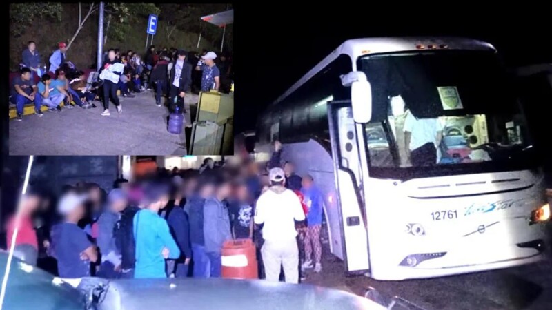 Detectan autobús en Veracruz con 178 migrantes