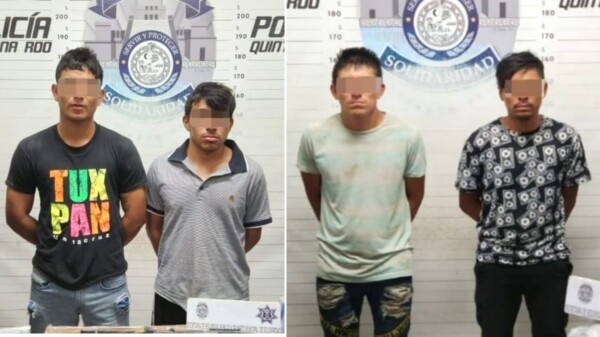 Detienen en In House de Playa del Carmen a cuatro integrantes de célula delictiva