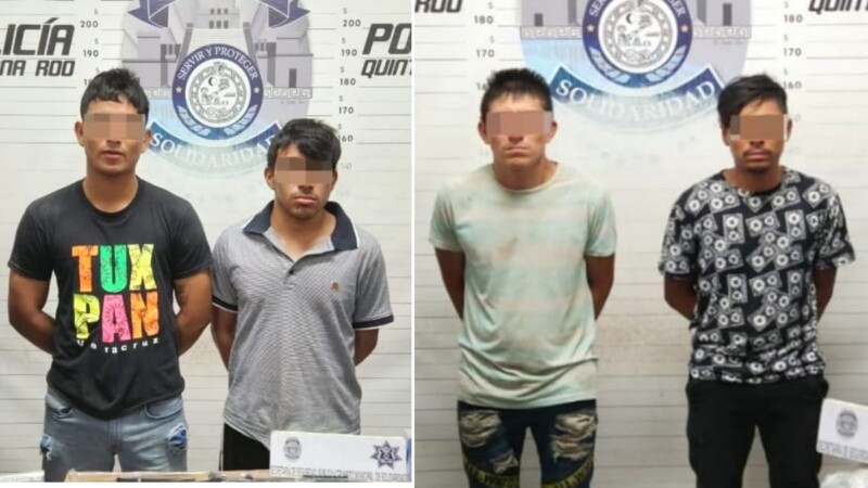 Detienen en In House de Playa del Carmen a cuatro integrantes de célula delictiva