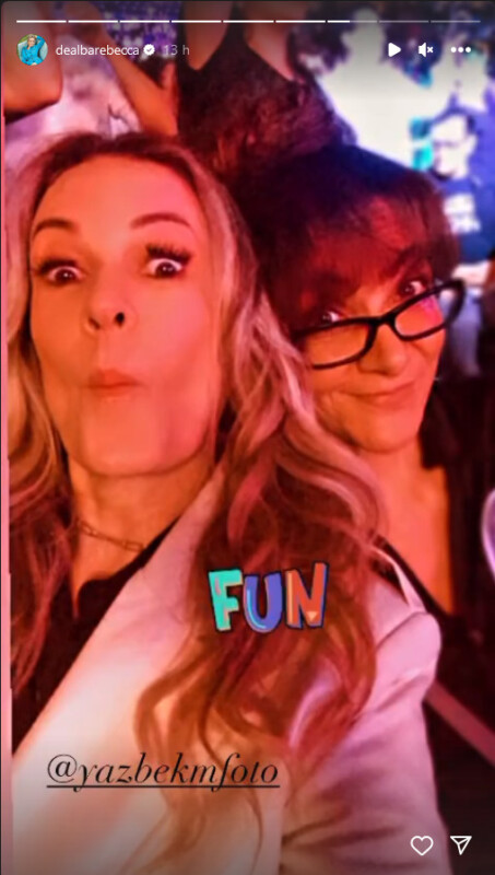 Rebecca de Alba presume su asistencia al concierto de su ex Ricky Martin