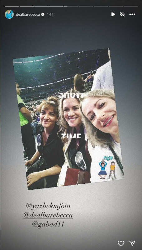 Rebecca de Alba presume su asistencia al concierto de su ex Ricky Martin