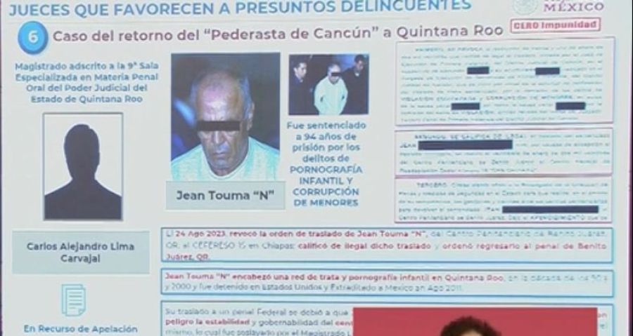 Regresan al penal de Cancún a Jean Succar Kuri; el empresario está sentenciado a 94 años de prisión por pornografía infantil y corrupción de menores.