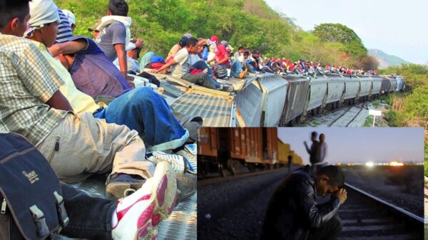 Se quedan migrantes sin transporte, México suspende trenes de carga