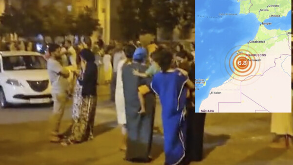 Temblor de 6.8 grados estremece a Marruecos