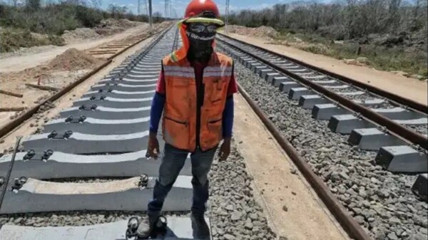 “Tren Maya, de Palenque a Cancún, casi 100% de vías”