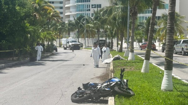 Trágica muerte de un motociclista en una avenida de la Sm 4 de Cancún
