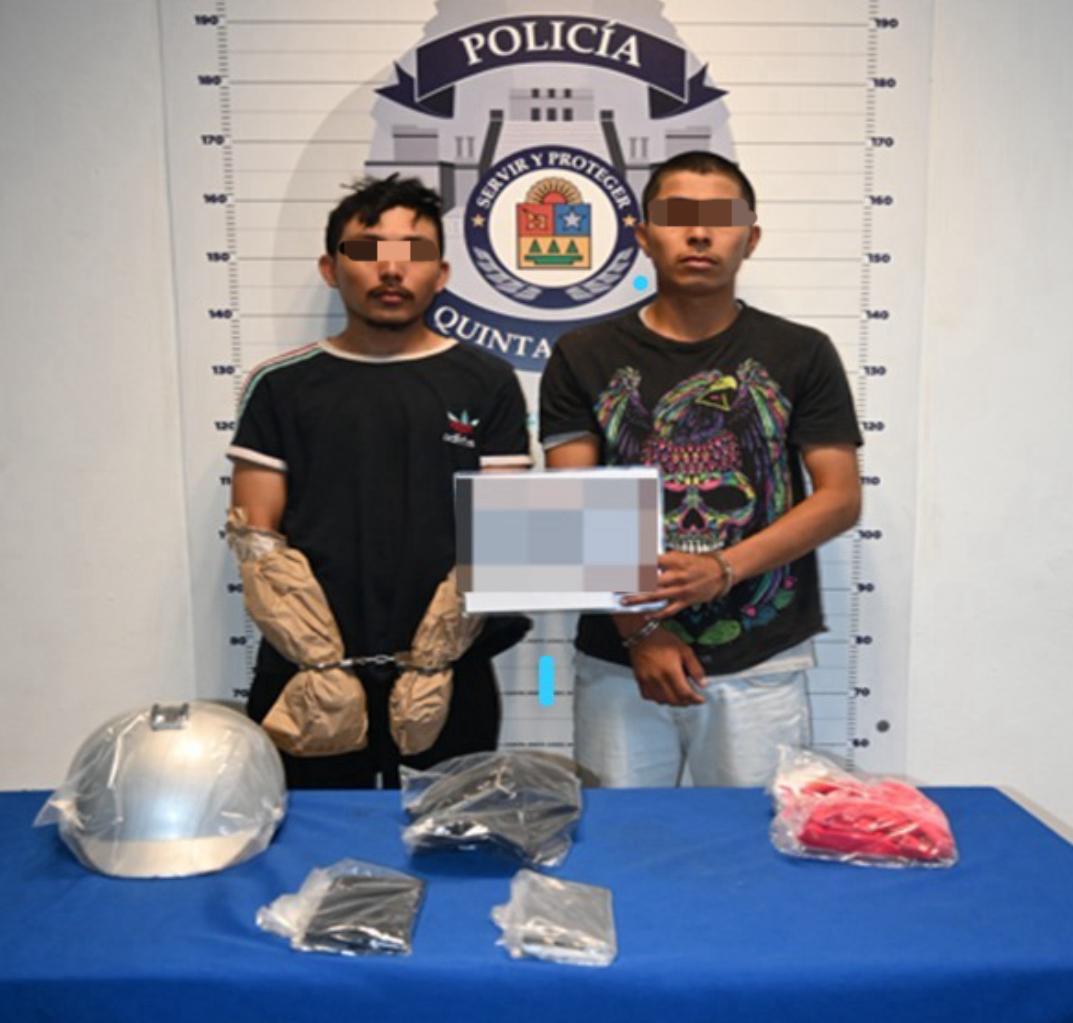 Detienen a dos por ataque a balazos contra restaurante en Cancún; Armando Ismael “B” y Ulises “N” son señalador de homicidio en grado de tentativa.