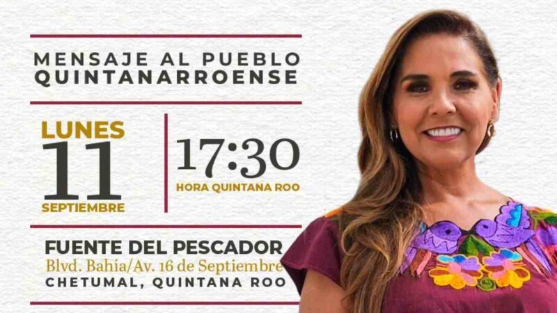 Invita Mara Lezama al pueblo quintanarroense al Primer Informe de Gobierno
