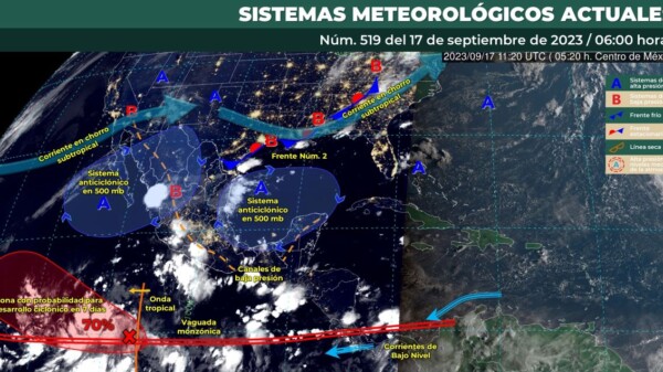 Pronóstico del clima para hoy domingo 17 de septiembre 2023 en Quintana Roo