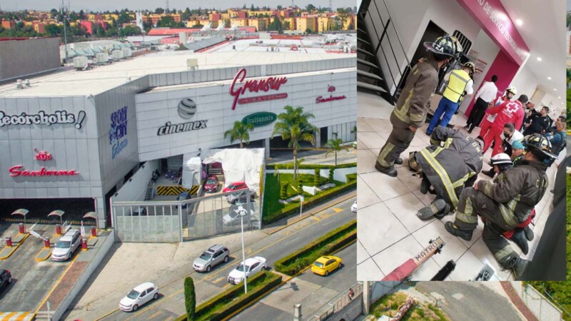 Desplome de elevador en plaza comercial de CDMX deja un muerto