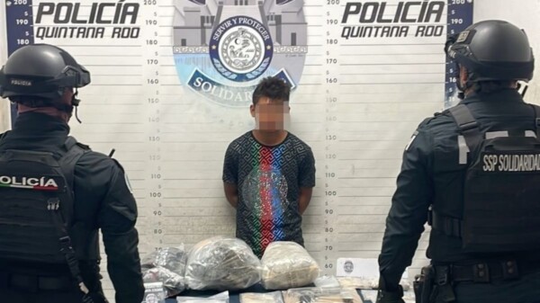 Playa del Carmen: Capturan a un menor con más de 200 dosis de drogas