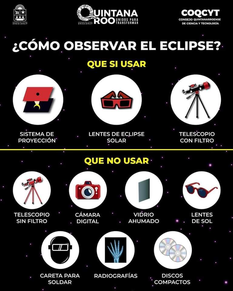 ¿A qué hora será el Eclipse de Sol en Quintana Roo?