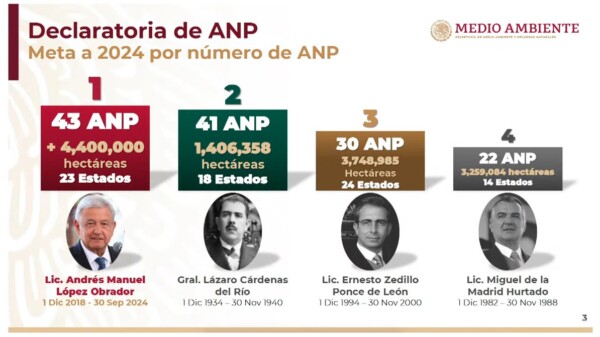 Han decretado 21 Áreas Naturales Protegidas; proyectan 43