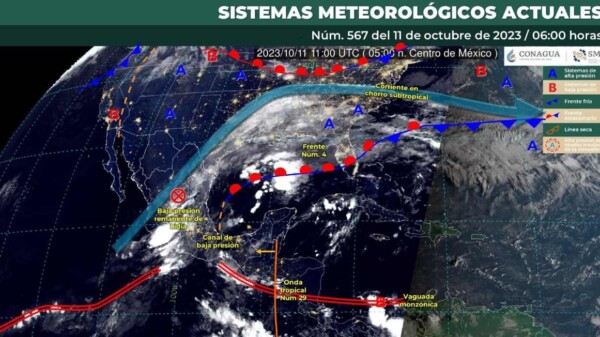 Pronóstico del clima para hoy miércoles 11 de octubre 2023 en Quintana Roo.