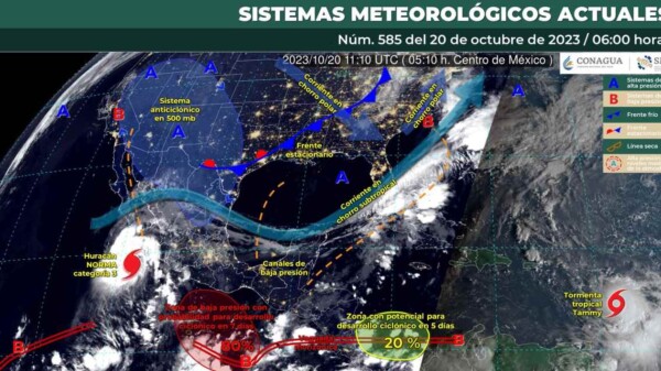 Pronóstico del clima para hoy viernes 20 de octubre 2023 en Quintana Roo
