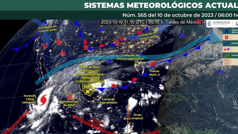 Pronóstico del clima para hoy martes 10 de octubre 2023 en Quintana Roo