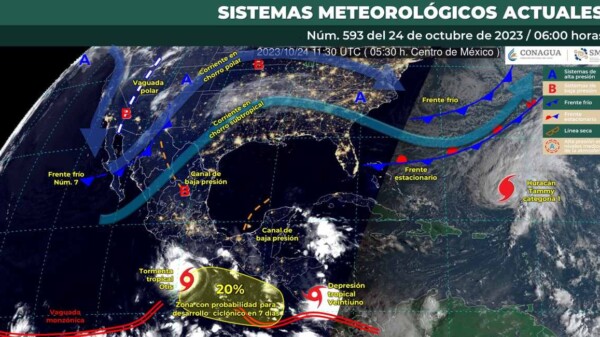 Pronóstico del clima para hoy martes 24 de octubre 2023 en Quintana Roo