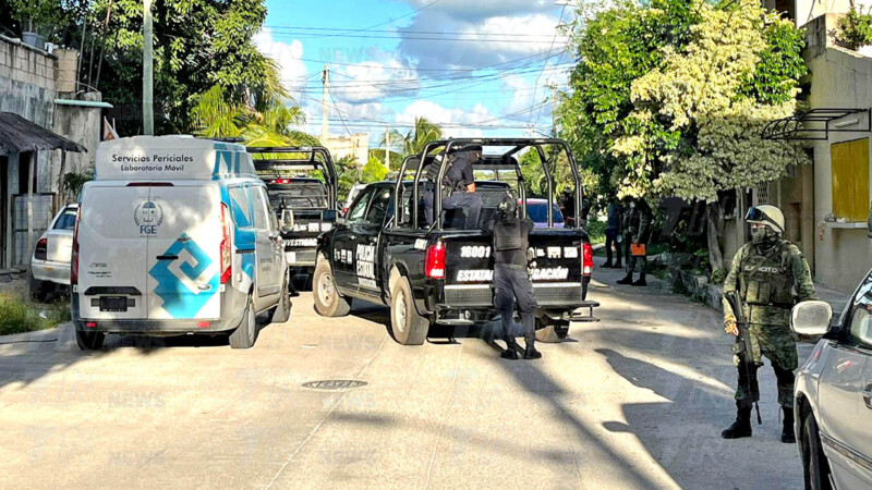Autoridades realizan cateo en colonia de Cancún