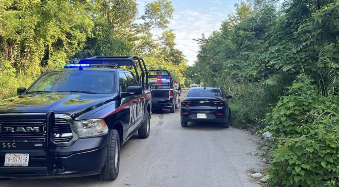 Hallan cuerpo embolsado en la colonia Nuevo Progreso de Chetumal; al parecer la víctima es un hombre y fue abandonado atrás del panteón.