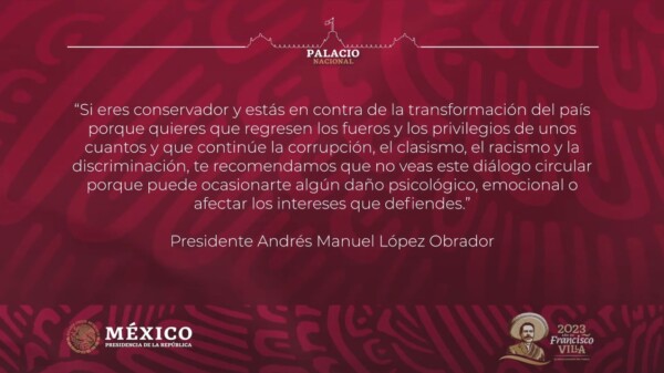 INE ordena a AMLO eliminar mensaje a los conservadores