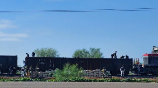 Incautan droga en los vagones de un tren en Culiacán.