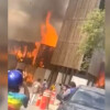 Incendio arrasa locales en el Parque el Jaguar de Tulum