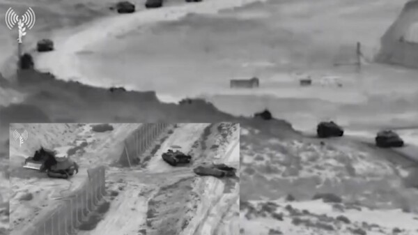 Penetra columna de blindados de Israel a Franja de Gaza