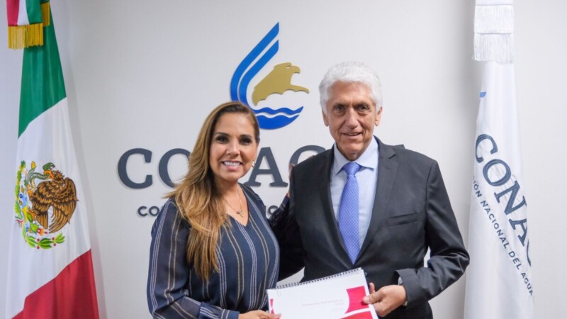 Mara Lezama gestiona ante Conagua proyectos de agua y drenaje.