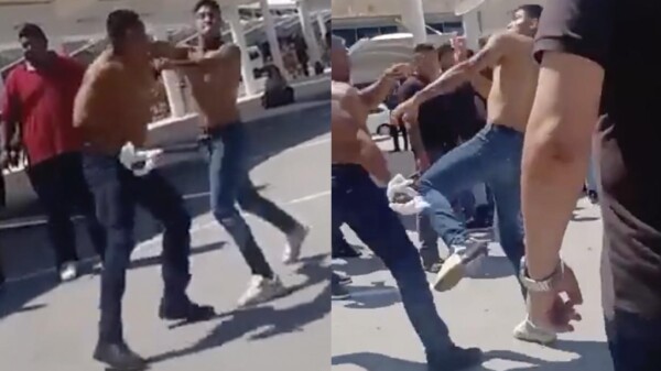 De nuevo, exhiben a transportistas liándose a golpes en Aeropuerto de Cancún