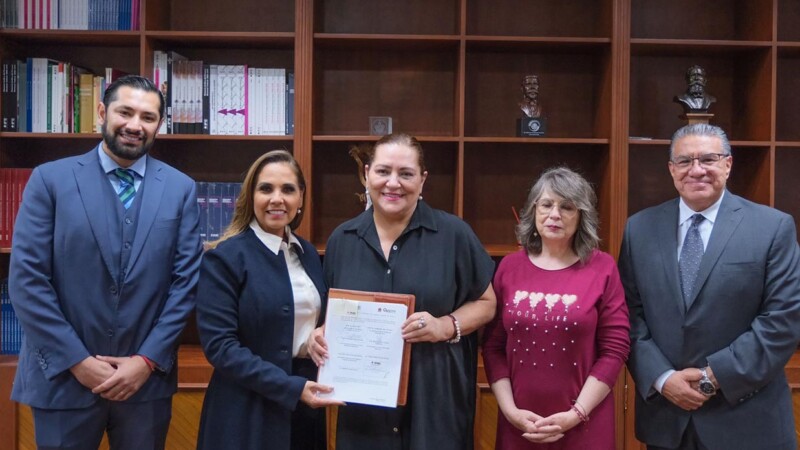 Mara Lezama firma convenio con el INE para la búsqueda e identificación de personas desaparecidas