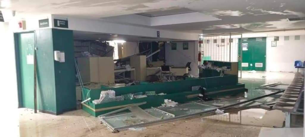 Severos daños dejó el huracán Otis en el hospital general regional número 1 del IMSS sobre la Avenida Adolfo Ruiz Cortines en Acapulco.